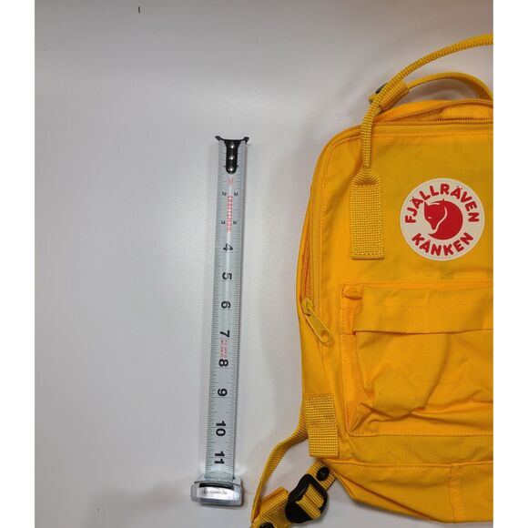 NEW Fjallraven Kanken Mini Backpack Sun Yellow Lightweight Nylon - Picture 4 of 7